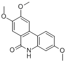 6(5H)-페난트리디논,3,8,9-트리메톡시- 구조식 이미지