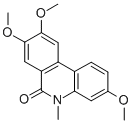 6(5H)-페난트리디논,3,8,9-트리메톡시-5-메틸- 구조식 이미지