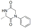 2,5-Piperazinedione,3-methyl-1-phenyl-,(3S)-(9CI) 구조식 이미지