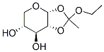 alpha-D-Xylopyranose, 1,2-O-(1-ethoxyethylidene)- (9CI) Structure