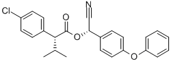 BENZENEACETIC ACID, 4-CHLORO-A-(1-METHYLETHYL)-, CYANO(4-PHENOXYPHENYL)METHYL ESTER, (R*,S*)- Structure