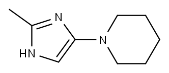 Piperidine,  1-(2-methyl-1H-imidazol-4-yl)-  (9CI) Structure