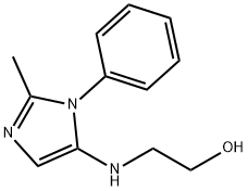 Ethanol, 2-[(2-methyl-1-phenyl-1H-imidazol-5-yl)amino]- (9CI) Structure