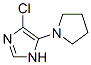 1H-Imidazole,  4-chloro-5-(1-pyrrolidinyl)-  (9CI) Structure
