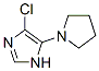 1H-Imidazole,  4-chloro-5-(1-pyrrolidinyl)-  (9CI) 구조식 이미지