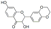 3,7-dihydroxy-2-(1,4-benzodioxan-6-yl)chroman-4-one Structure