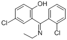 2-(Ethylimino-(2-chlorophenyl)methyl)-4-chlorophenol 구조식 이미지
