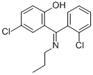 2-(프로필이미노-(2-클로로페닐)메틸)-4-클로로페놀 구조식 이미지