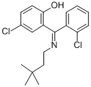 4-클로로-2-((2-클로로페닐)((3,3-디메틸부틸)이미노)메틸)페놀 구조식 이미지