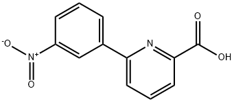 6-(3-Nitrophenyl)-picolinic acid 구조식 이미지