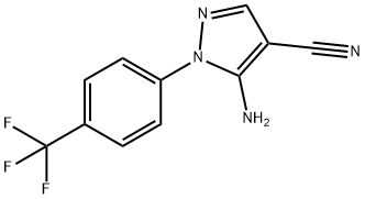 5-Amino-1-(4-trifluoromethylphenyl)-1H-pyrazole-4-carbonitrile 구조식 이미지