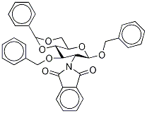 벤질2-데옥시-2-프탈이미도-4,6-O-벤질리덴-3-O-벤질-D-글루코피라노사이드 구조식 이미지