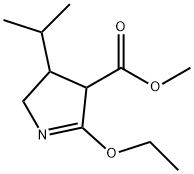 2H-Pyrrole-4-carboxylicacid,5-ethoxy-3,4-dihydro-3-(1-methylethyl)-,methylester(9CI) Structure
