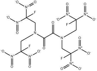 N,N,N',N'-테트라키스(2-플루오로-2,2-디니트로에틸)옥사미드 구조식 이미지