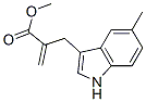 1H-인돌-3-프로파노산,5-메틸-알파-메틸렌-,메틸에스테르(9Cl) 구조식 이미지