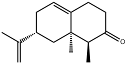 2(1H)-Naphthalenone,3,4,6,7,8,8a-hexahydro-1,8a-dimethyl-7-(1-methylethenyl)-,(1S,7R,8aR)-(9CI) Structure