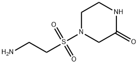 4-[(2-아미노에틸)설포닐]-피페라지논 구조식 이미지