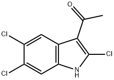 1-(2,5,6-TRICHLORO-1H-INDOL-3-YL)ETHANONE Structure