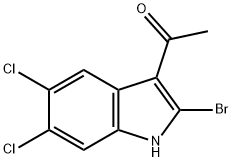 1-(2-BROMO-5,6-DICHLORO-1H-INDOL-3-YL)ETHANONE Structure