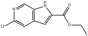 에틸5-클로로-1H-피롤로[2,3-c]피리딘-2-카르복실레이트 구조식 이미지