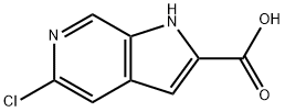 5-클로로-1H-피롤로[2,3-c]피리딘-2-카르복실산 구조식 이미지
