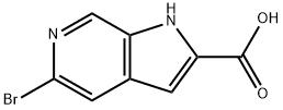 5-브로모-1H-피롤로[2,3-c]피리딘-2-카르복실산 구조식 이미지