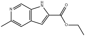 1H-Pyrrolo[2,3-c]pyridine-2-carboxylicacid,5-methyl-,ethylester(9CI) Structure