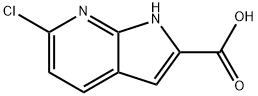 6-chloro-1H-pyrrolo[2,3-b]pyridine-2-carboxylic acid 구조식 이미지