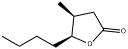 (Z)-whiskeylactone,5-butyldihydro-4-methyl-2(3H)-Furanone,(-)-cis-whiskeylactone Structure