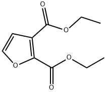 2,3-Furandicarboxylic acid, diethyl ester 구조식 이미지