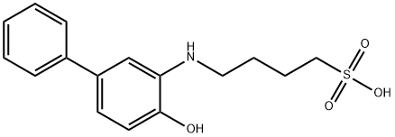 4-HYDROXY-3-(4-SULFOBUTYL)AMINOBIPHENYL 구조식 이미지