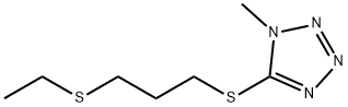1H-Tetrazole, 5-((3-(ethylthio)propyl)thio)-1-methyl- Structure