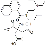 N-butyl-N-[2-(diethylamino)ethyl]-1-naphthamide citrate 구조식 이미지