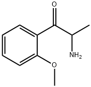 1-Propanone,  2-amino-1-(2-methoxyphenyl)- 구조식 이미지