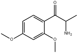 1-Propanone,  2-amino-1-(2,4-dimethoxyphenyl)- 구조식 이미지