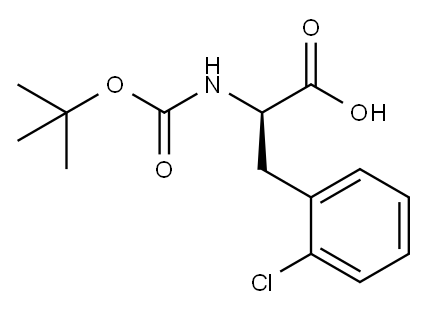 BOC-D-2-Chlorophe  Structure