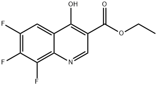6,7,8-Trifluoro-4-hydroxyquinoline-3-carboxylic acid ethyl ester Structure