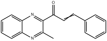 1-(3-Methyl-2-quinoxalinyl)-3-phenyl-2-propen-1-one 구조식 이미지