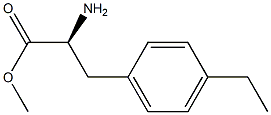 Alanine, 3-(p-ethylphenyl)-, methyl ester, L- (8CI) Structure