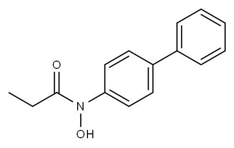N-Hydroxy-N-propionyl-4-aminobiphenyl 구조식 이미지