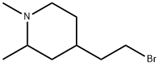 Piperidine, 4-(2-bromoethyl)-1,2-dimethyl- (8CI) Structure