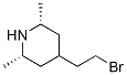 Piperidine, 4-(2-bromoethyl)-2,6-dimethyl-, cis- (8CI) Structure
