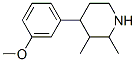 Piperidine, 4-(m-methoxyphenyl)-2,3-dimethyl- (8CI) 구조식 이미지