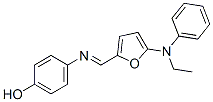 페놀,p-[[5-(N-에틸아닐리노)푸르푸릴리덴]아미노]-(8CI) 구조식 이미지