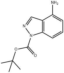 1-Boc-4-aminoindazole Structure