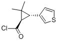 Cyclopropanecarbonyl chloride, 2,2-dimethyl-3-(3-thienyl)-, trans- (9CI) 구조식 이미지