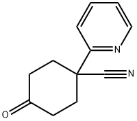 4-CYANO-4-(2-PYRIDINYL)CYCLOHEXANONE Structure