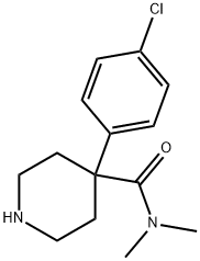 4-(4-chlorophenyl)-N,N-dimethylpiperidine-4-carboxamide 구조식 이미지