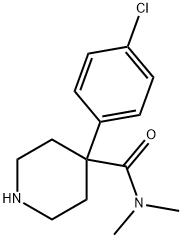 4-(4-chlorophenyl)-N,N-dimethylpiperidine-4-carboxamide Structure