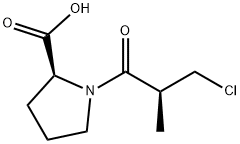 1-((S)-3-CHLORO 2-METHYLPROPIONYL)-L-PROLINE 구조식 이미지